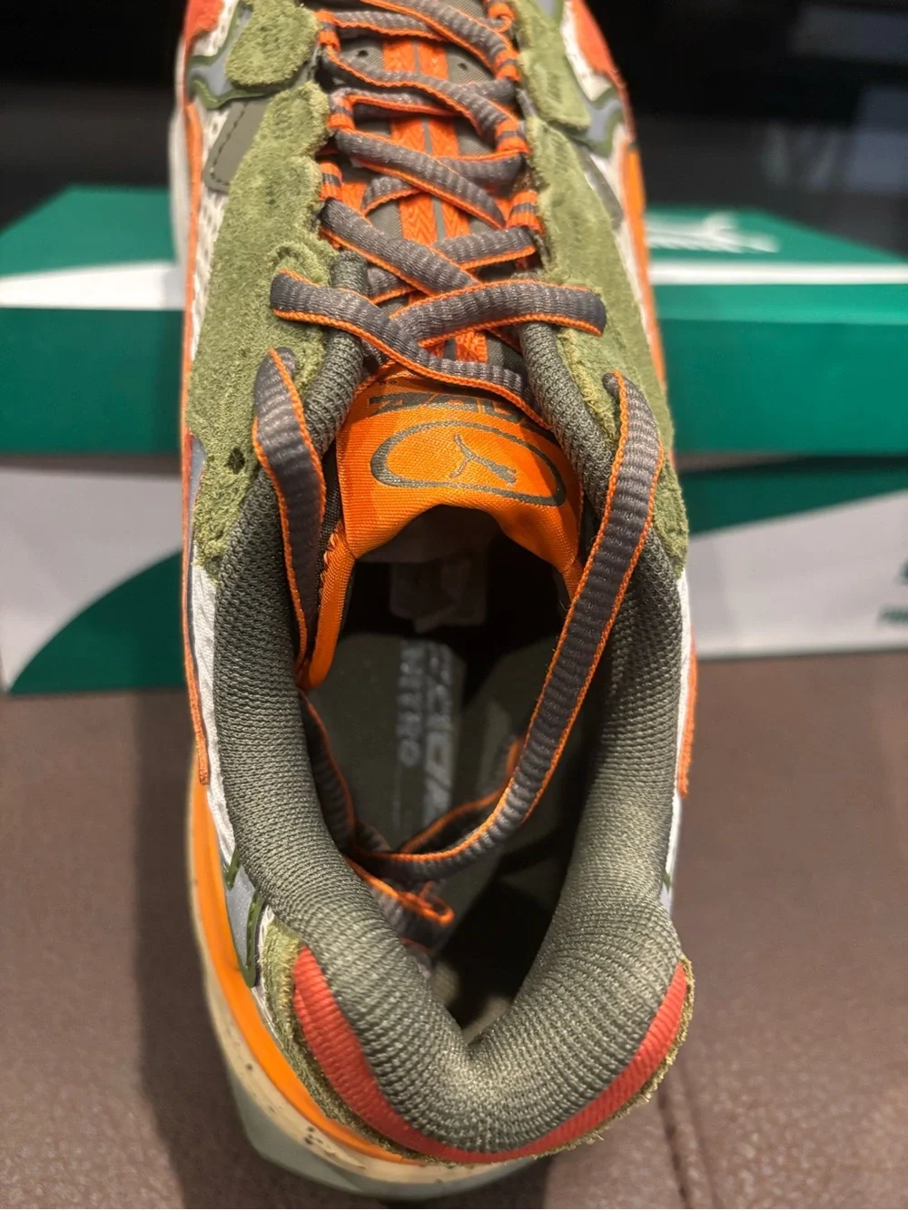 PUMA Mens Fade Overload Lace Up Sneakers Shoes Casual - Orange